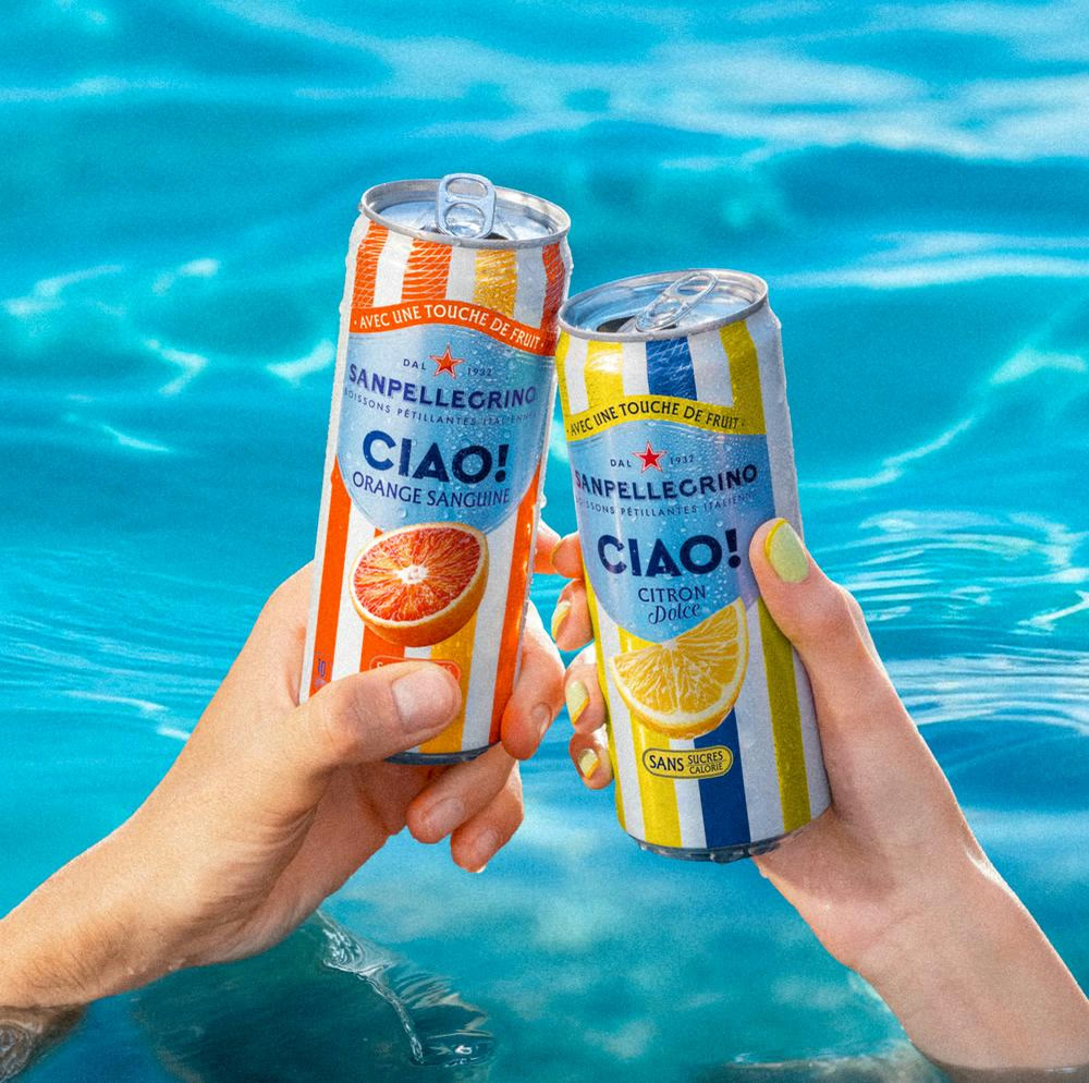 Ciao! Pool campaign still for San Pellegrino
